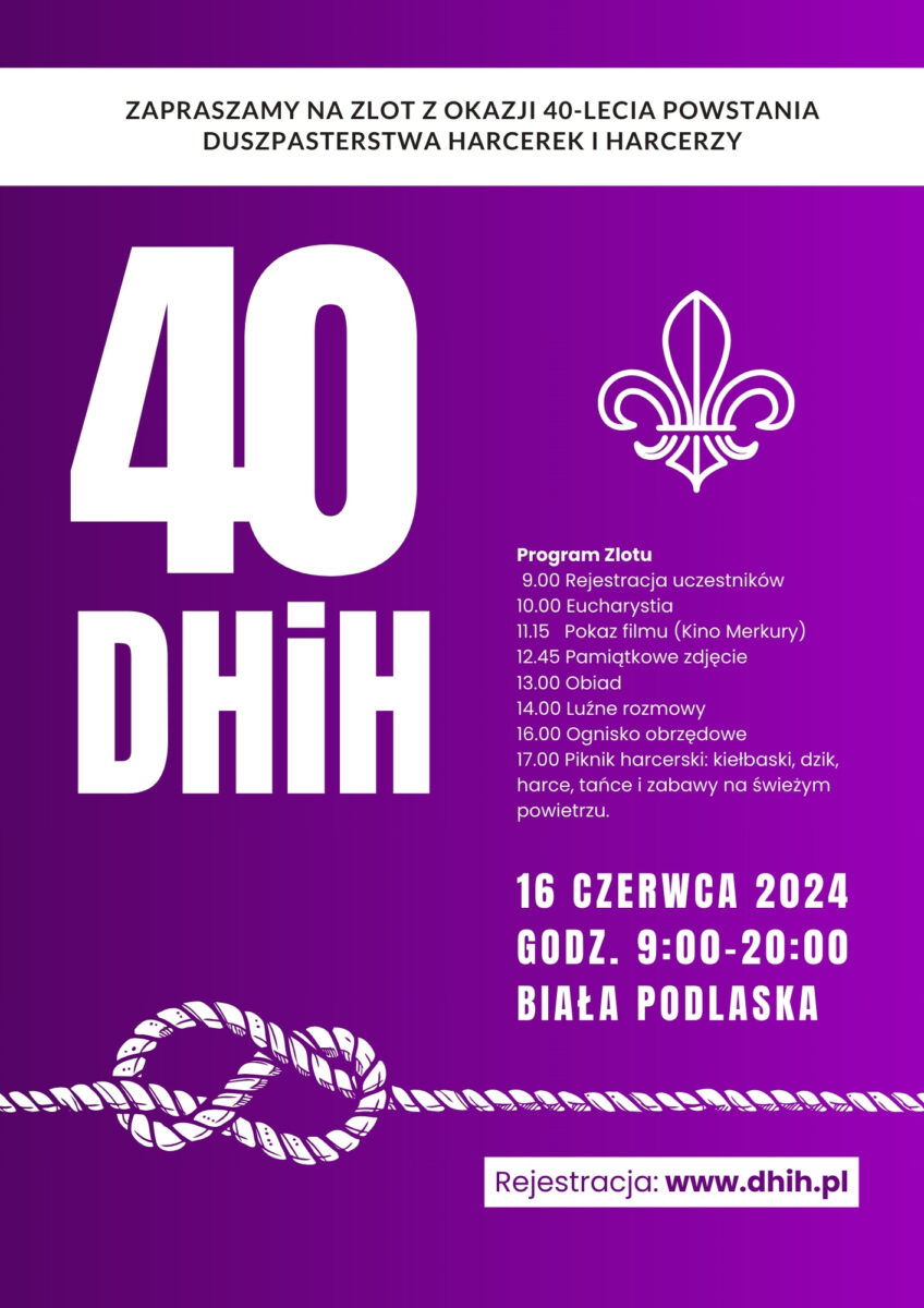 plakat Zlot 40 DHiH